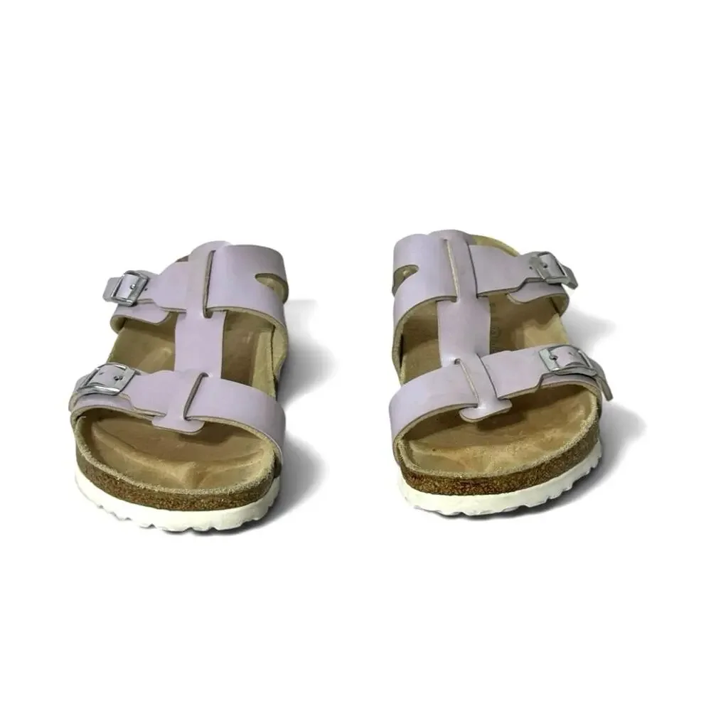 Birki's Nias Birkenstock Footbed Sandals Alloy Lavender Size 37 US 6 - Picture 3 of 10